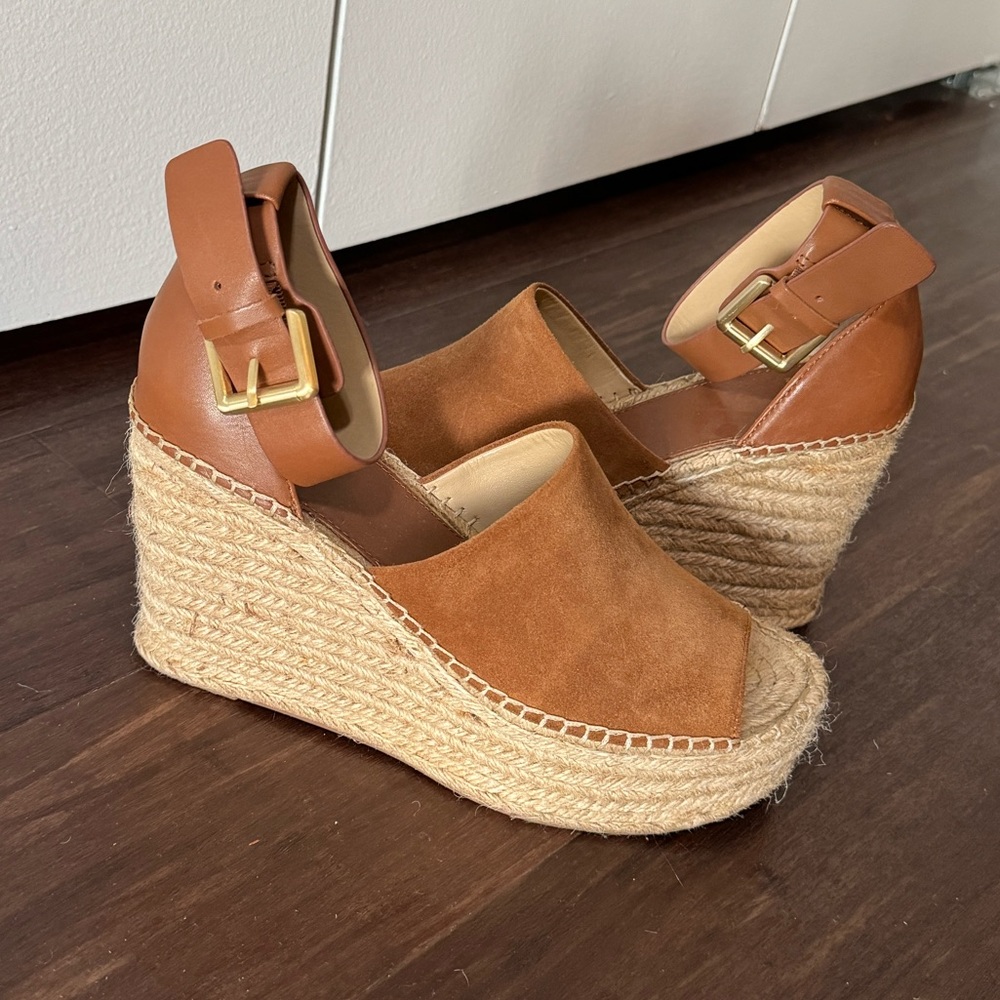 Marc Fisher Nelly Ankle Strap Wedge Sandal (Women)